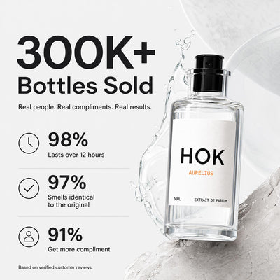 HOK fragrance 300k bottles sold