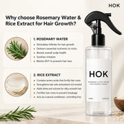 HOK Rosemary & Rice Water Hair Growth Spray HOK
