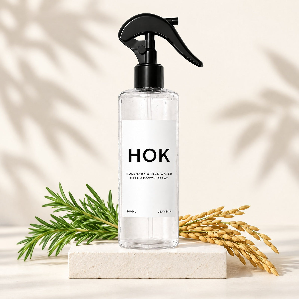 HOK Rosemary & Rice Water Hair Growth Spray HOK