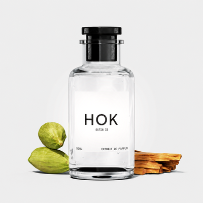 HOK Satin 33 fragrance bottle