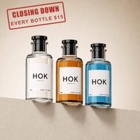 Three HOK bottles, $15 each. 3 for $45, 4 for $60.