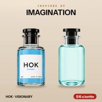 HOK VISIONARY beside the bottle it is inspired by