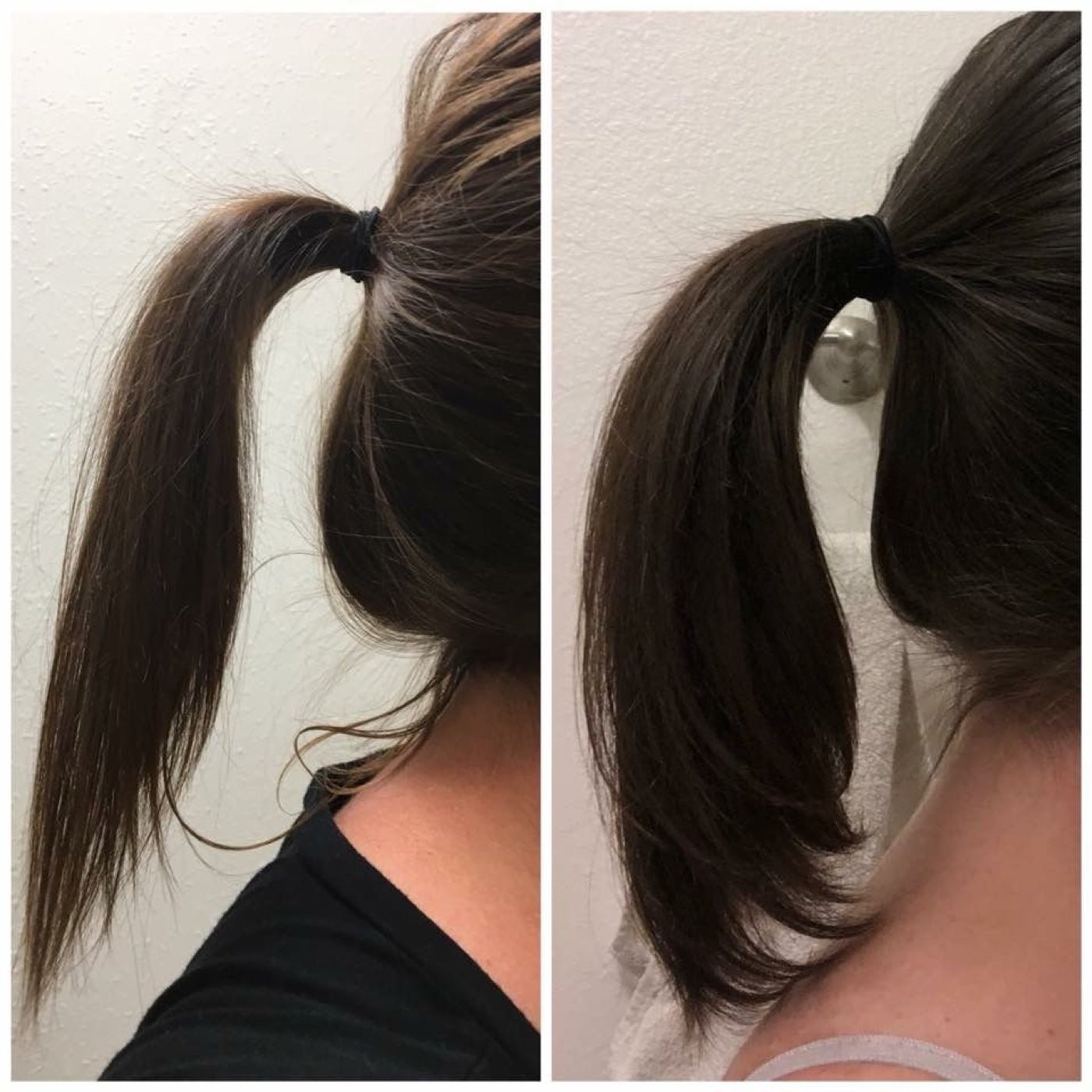 Thicker ponytail